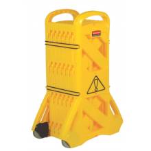 Rubbermaid Commercial 9S11 Yellow Mobile Safety Barrier