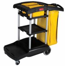 Rubbermaid Commercial 9T72 Black High Capacity Cleaning Cart