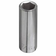 Klein Tools 65613 11/32-Inch Deep 6-Point Socket, 1/4-Inch Drive