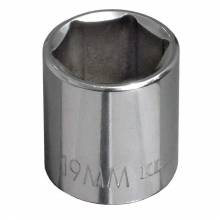 Klein Tools 65918 18 mm Metric 6-Point Socket, 3/8-Inch Drive