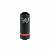 Klein Tools 66014 2-in-1 Impact Socket, 12-Point, 7/8 and 11/16-Inch