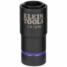 Klein Tools 66065 2-in-1 Impact Socket, 6-Point, 1 and 13/16-Inch