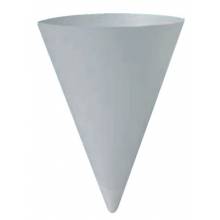 Solo 4BR-2050 4 Oz Rolled Rim Unprinted Paper Water Cup/Cone