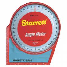 L.S. Starrett 36080 Am-2 Angle Meter- 5"X5"Magnetic Base And Back