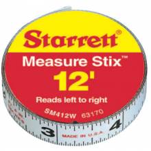 L.S. Starrett 63170 Sm412W 1/2"X12' Measure