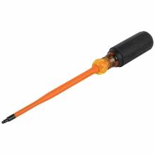Klein Tools 6986INS Slim-Tip 1000V Insulated Screwdriver, #1 Square, 6-Inch Round Shank