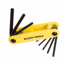 Klein Tools 70574 Grip-It® Hex Key Set, 9-Key, 4-1/2-Inch Handle, SAE Sizes