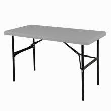 AbilityOne 7105016976843 Rectangular Folding Table - 600 Lb Weight Capacity - 48" W X 24" D X 29" H - Charcoal/Gray
