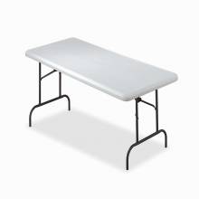 AbilityOne 7105016976844 Rectangular Folding Table - 600 Lb Weight Capacity - 60" W X 30" D X 29" H - Platinum/Gray