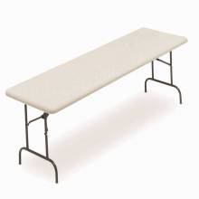 AbilityOne 7105016976847 Rectangular Folding Table - 600 Lb Weight Capacity - 96" W X 30" D X 29" H - Platinum/Gray