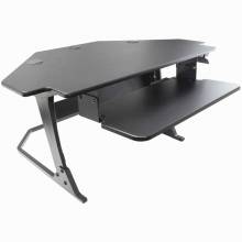 AbilityOne 7110016925299 Desk Standing Adjustable Corner Unit Black 42" Wide
