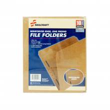 AbilityOne 71503209207 Skilcraft Folder Letter Sc Rt Kraft 1F 10Pk - Letter - 8.50" Width X 11" Length Sheet Size - 1 Fastener - Kraft - 10/Pack