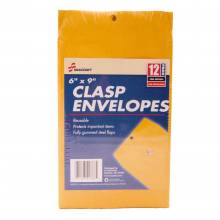 AbilityOne 71503217875 Skilcraft 6X9 Clasp Envelope 12 Pack - Clasp - 6" X 9" - Clasp - Kraft - 12/Pack