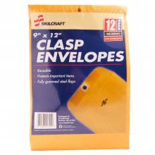 AbilityOne 71503217929 Skilcraft 9X12 Clasp Envelope 12 Pack - Clasp - 9" X 12" - Clasp - Kraft - 12/Pack
