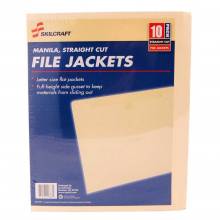 AbilityOne 71503218834 Skilcraft Manila File Jacket 10Pk - Manila - Recycled - 10/Pack
