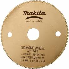 Makita 724950-8C 3‑3/8" Diamond Blade, Tile/Glass