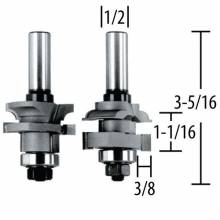 Makita 733336-A Router Bit Stile and Rail, Ogee, 2 Flute, 1/2" SH, C.T.