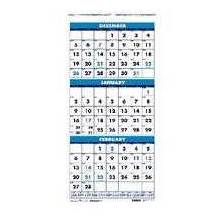 AbilityOne 7510016828100 Wall Calendar Recycled Dated 2023 Vertical 3 Months 12-1/4" X 26"