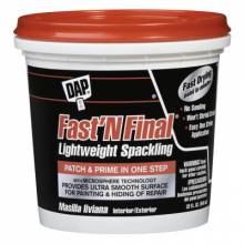 DAP® 802-12142 FAST 'N FINAL LIGHTWEIGHT SPACKLING WHITE 1 QT(6 EA/1 CA)