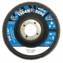 Weiler 50805 41/2" Tiger Disc Big Catabr Flap Phenolic Bk