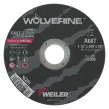 Weiler 56281 4-1/2 X 045 Wolv Ty1 C-Owhl  A60T  7/8 Ah