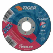 WEILER® 804-57101 4-1/2 X 1/8 TIGER TY27 COMB WHL  AO  7/8 AH(25 EA/1 PK)