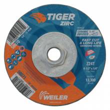 WEILER® 804-58070 4-1/2 X 1/4 TIGER ZIRCTY27 GRIND WHL   5/8-11(10 EA/1 PK)