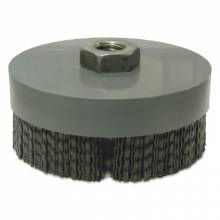 Weiler 86160 Black Nylox Disc Brush 4" 80 Cg 5/8-11