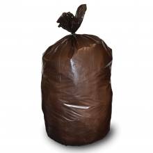 AbilityOne 8105011839764 Envision Trash Bag 57Gal Black/Brown 36X58 - Plastic - 100/Box - Brown