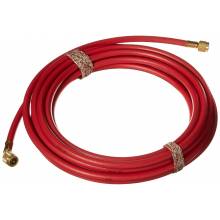 Yellow Jacket 21624 24", red, HAV standard fitting, PLUS II 1/4" charging hose