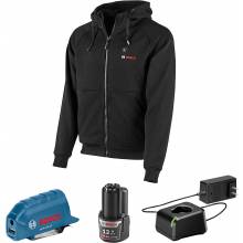 Bosch GHH12V-20LN12 12V Max Heated Hoodie Kit w/ (1) 2 Ah Battery, Charger & Holster - L