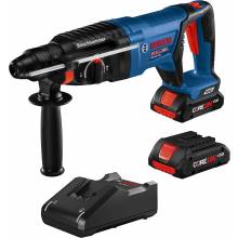 Bosch GBH18V-26DK25 18V Brushless 1" SDS-plus® D-Handle Rotary Hammer w/ (2) 4.0 Ah CORE Compact Batteries