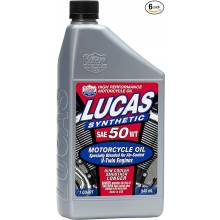 Lucas Oil 10765 Synthetic SAE 50 wt. Motorcycle V-Twin Oil/Quart