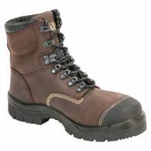 Oliver By Honeywell 55231-BRN-075 6In L/Up Boot Brn Steeltoe Rubber Outsole Sz 7.