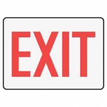 Accuform Signs MEXT906VA Sign Exit (Red/White)  10X14 Al (1 EA)