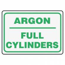 Accuform Signs MCPG565VP Sign  Argon-Full Cylinders  7X10  Plastic