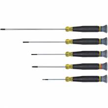 Klein Tools 85614 Screwdriver Set, Electronics Slotted and Phillips, 5-Piece