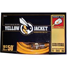 Woods Wire 2805 50' 10/3 Sjtw-A Yellow Ext. Cord
