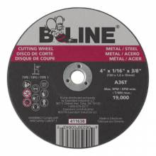 B-Line Abrasives 411638 4 X 1/16 B-Line T1 Cutting Wheel A36T 3/8 A.H.