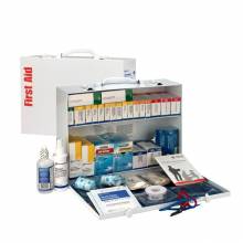 First Aid Only 90573 2 Shelf First Aid ANSI 2015 Class B+ Metal Cabinet, with Meds