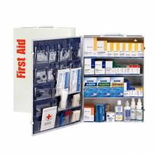 First Aid Only 90576 4 Shelf First Aid ANSI 2015 Class B+ Metal Cabinet, with Meds