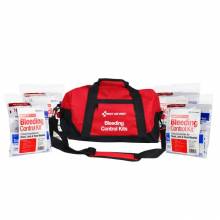 First Aid Only 91346 Bleeding Control Throw Bag, Includes 4 Bleeding Control Kits (91137, Enhanced Pro)