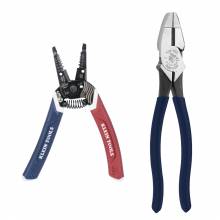Klein Tools 94155 American Legacy Lineman Pliers and Klein-Kurve® Wire Stripper / Cutter