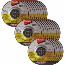 Makita A-96447-25 5" x .032" x 7/8" Depressed Center Ultra Thin Cut‑Off Wheel, Stainless, 25/pk