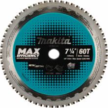 Makita E-12821 7‑1/4" 60T Carbide‑Tipped Max Efficiency Saw Blade, Metal/Stainless Steel
