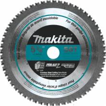 Makita A-95794 5‑3/8" 56T Carbide‑Tipped Saw Blade, Stainless Steel/Thin Gauge