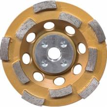 Makita A-96198 4‑1/2" Low‑Vibration Diamond Cup Wheel, Double Row