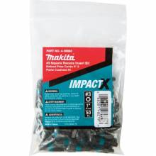 Makita A-98893 ImpactX™ #3 Square Recess 1″ Insert Bit, 50/pk, Bulk