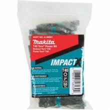 Makita A-99091 ImpactX™ T40 Torx® 2″ Power Bit, 50/pk, Bulk