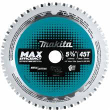 Makita B-69238 5‑3/8" 45T Carbide‑Tipped Max Efficiency Saw Blade, Ferrous Metal‑Thin Gauge